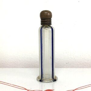 Antique Art Deco German Blue Ribbon Perfume Bottle
